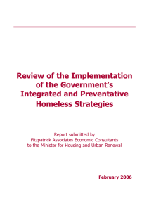 Review of the Implementation of the Government’s Integrated and Preventative Homeless Strategies