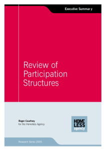 Review of Participation Structures Executive Summar y