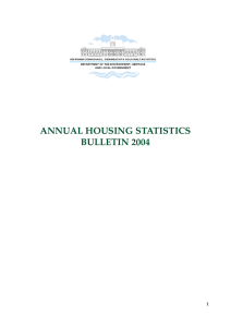 ANNUAL HOUSING STATISTICS BULLETIN 2004 1