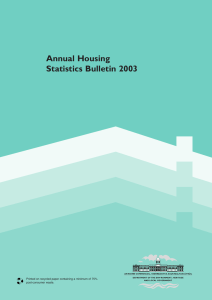 Annual Housing Statistics Bulletin 2003 post-consumer waste.