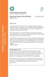 in et Quarterly House Prices Bulletin