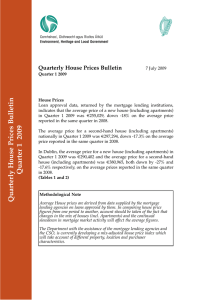 in et Quarterly House Prices Bulletin