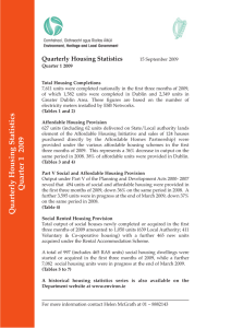 Quarterly Housing Statistics