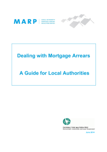 Dealing with Mortgage Arrears A Guide for Local Authorities June 2014