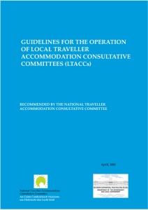 GUIDELINES FOR THE OPERATION OF LOCAL TRAVELLER ACCOMMODATION CONSULTATIVE COMMITTEES (LTACCs)