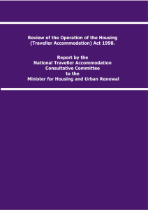 Review of the Operation of the Housing (Traveller Accommodation) Act 1998.