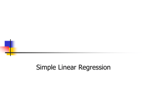 Simple Linear Regression