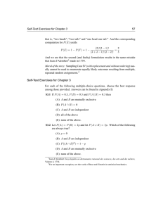 Self-Test Exercises for Chapter 3 57 P