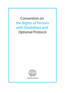 Convention on  Optional Protocol the Rights of Persons