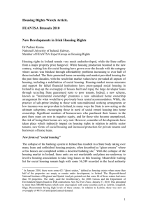 Housing Rights Watch Article.  FEANTSA Brussels 2010