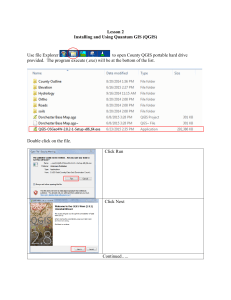Use file Explorer to open County QGIS portable hard drive