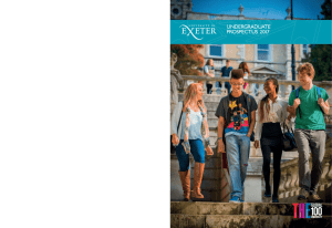 UNDERGRADUATE PROSPECTUS 2017 ATE PROSPECTUS 2017