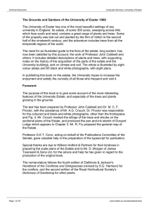 The University of Exeter has one of the most beautiful... university in England. Its estate, of some 300 acres, sweeping... The Grounds and Gardens of the University of Exeter 1969