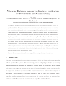 Allocating Emissions Among Co-Products: Implications for Procurement and Climate Policy