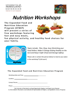 Nutrition Workshops