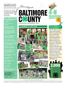 4-H Newsletter