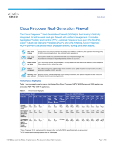 Cisco Firepower Next-Generation Firewall