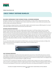 CISCO THREAT DEFENSE BUNDLES