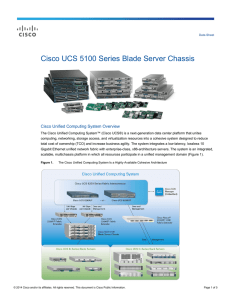 Cisco UCS 5100 Series Blade Server Chassis