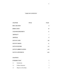 TABLE OF CONTENTS  CHAPTER TITLE
