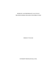 MODELING AND PERFORMANCE ANALYSIS OF FERDIAN YUNAZAR