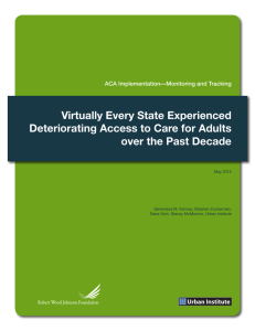 Virtually Every State Experienced Deteriorating Access to Care for Adults