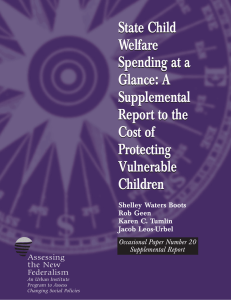 State Child Welfare Spending at a Glance: A