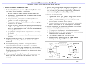 Intermediate Microeconomics : Class Notes 9