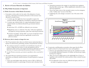 I.  Review of Course Materials: the Syllabus