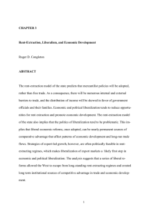 CHAPTER 3 Rent-Extraction, Liberalism, and Economic Development ABSTRACT