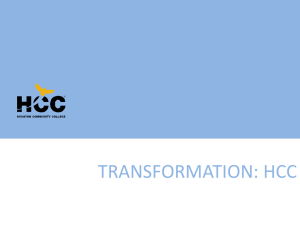 TRANSFORMATION: HCC