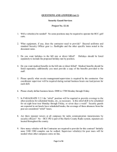 QUESTIONS AND ANSWERS (set 1) Security Guard Services Project No. 12-16
