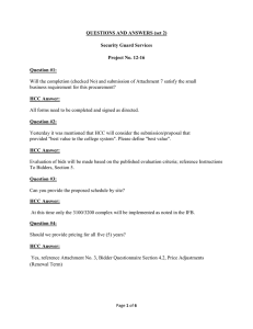 QUESTIONS AND ANSWERS (set 2) Security Guard Services Project No. 12-16 Question #1: