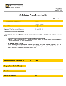 Solicitation Amendment No. 02  Description of Solicitation Amendment