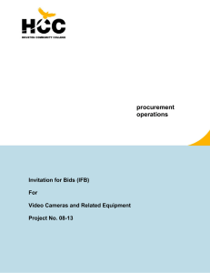 procurement operations Invitation for Bids (IFB)
