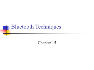 Bluetooth Techniques Chapter 15