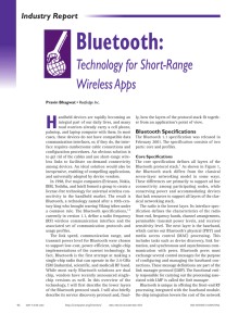 Bluetooth: H Technology for Short-Range Wireless Apps