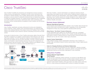 Cisco TrustSec At-A-Glance