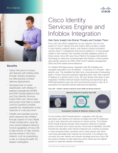 Cisco Identity Services Engine and Infoblox Integration At-a-Glance