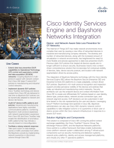 Cisco Identity Services Engine and Bayshore Networks Integration At-A-Glance