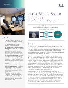 Cisco ISE and Splunk Integration Use Cases At-A-Glance