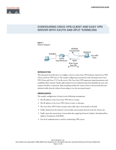 CONFIGURING CISCO VPN CLIENT AND EASY VPN