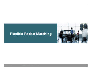 Flexible Packet Matching 1 © 2006 Cisco Systems, Inc. All rights reserved.