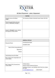 – Letter of Agreement UK Work Placements