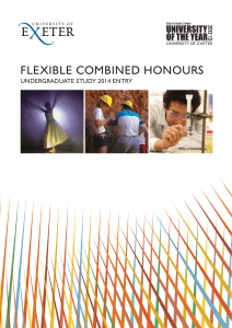 flexible combined honours undergraduate study 2014 entry