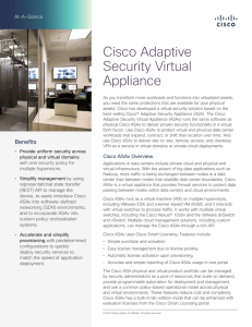 Cisco Adaptive Security Virtual Appliance At-A-Glance