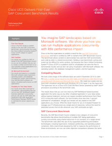 Cisco UCS Delivers First-Ever SAP Concurrent Benchmark Results