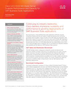Continuing its industry leadership, Cisco delivers impressive scalability and