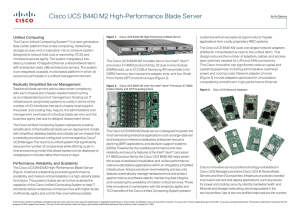 Cisco UCS B440 M2 High-Performance Blade Server Unified Computing