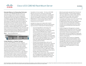 Cisco UCS C260 M2 Rack-Mount Server Extended Memory for Demanding Workloads